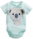 Koala Turquoise Stripes Bodysuit