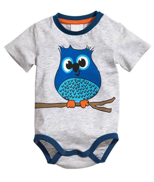 Owl Grey Bodysuit 1