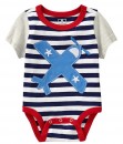 Propeller Plane Stripes Bodysuit