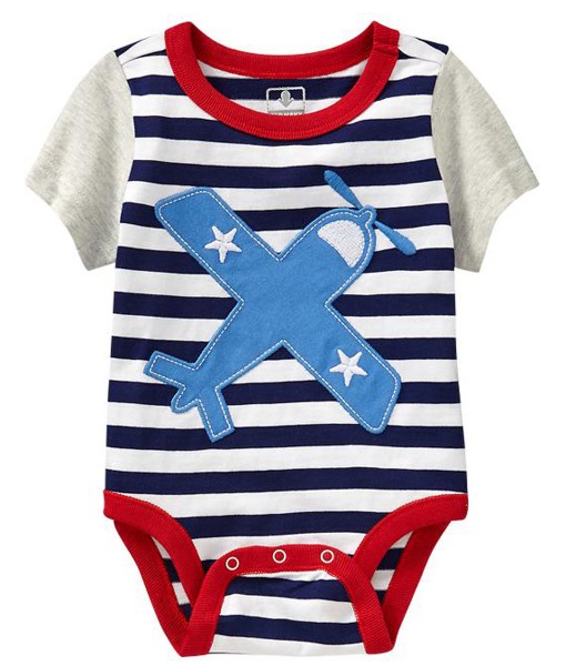 Propeller Plane Stripes Bodysuit 1