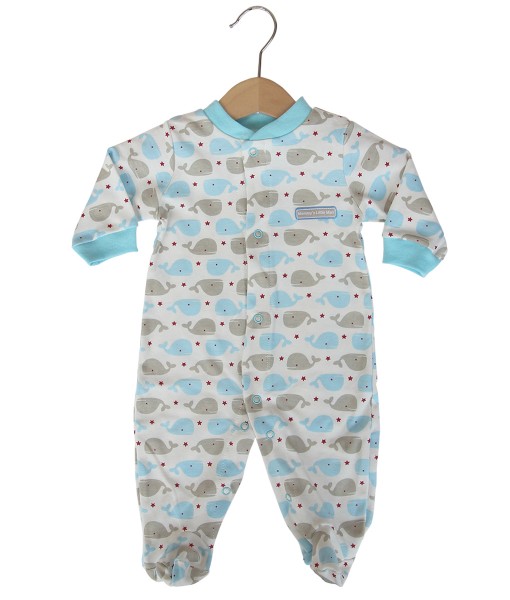 Whale Blue Grey Jumpsuit 1