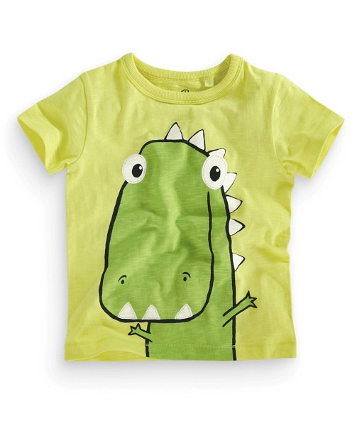 Dino Face Lime Tee 1