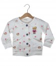 Bear Lace Cardigan - White