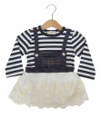 Nautical Lace Dress - Blue
