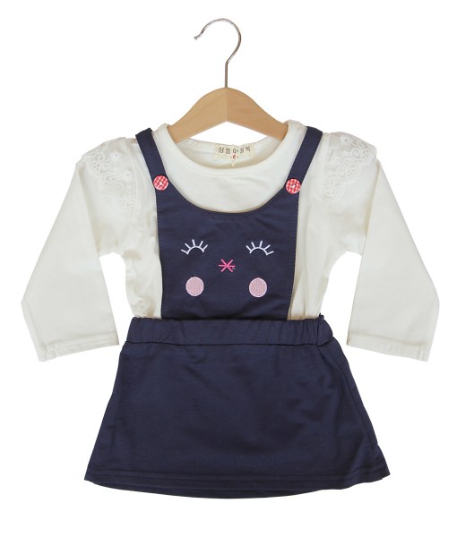Smiley Lace Dress - White 1