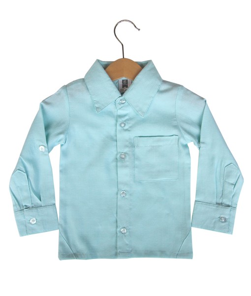 Preppy Longsleeve Shirt - Turquoise 1