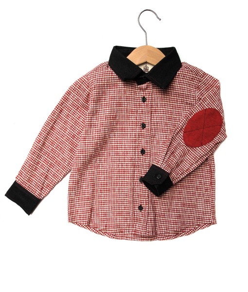 Red Square Patch Shirt 1