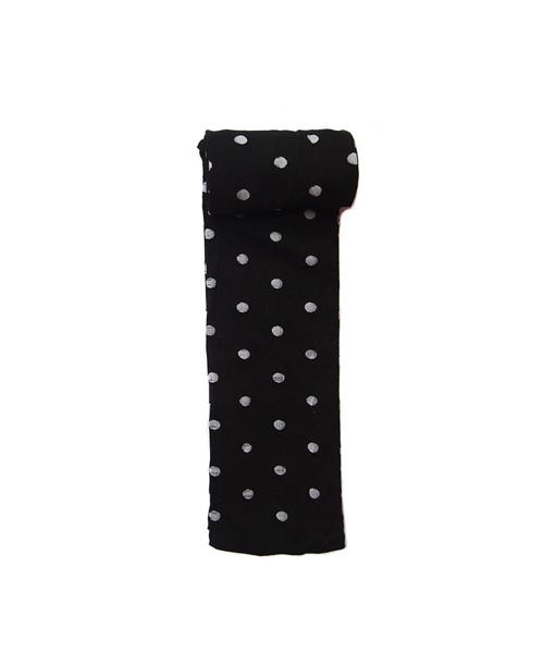 Dot Full Feet Stocking - Black 1