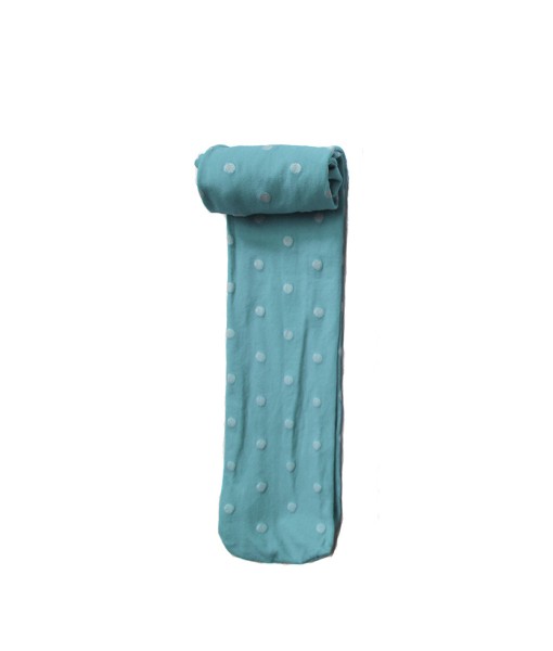 Dot Full Feet Stocking - Turquoise 1