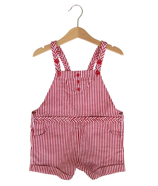 Baby and Kids Stripe Overall - Red 1