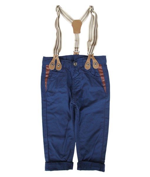 Kids Blue Pant + Suspender 1