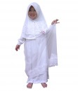 Gamis Tutu Dress + Jilbab - White