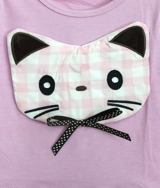 Plaid Kitty Purple Tutu Set