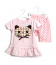 Plaid Kitty Soft Pink Tutu Set