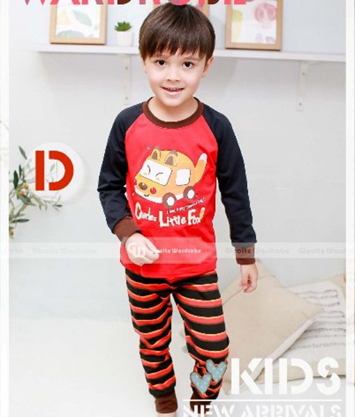 Fox Car Red Pajama