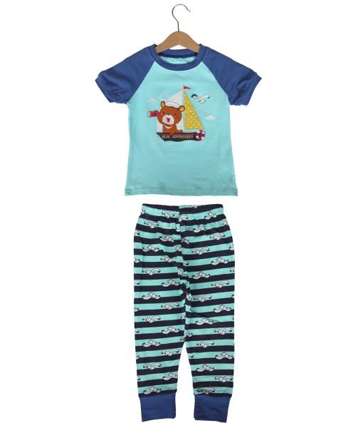 Sail Stripe Raglan Pajama 1