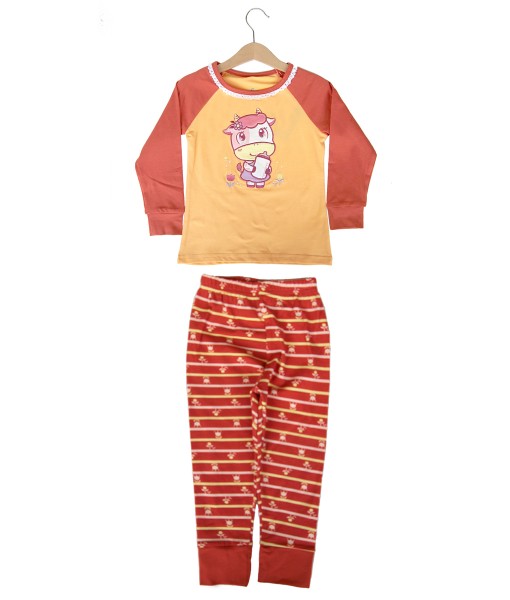 Cow Milk Orange Pajama 1