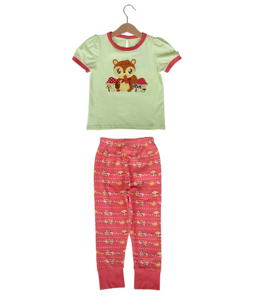 Squirell Green Pajama 1