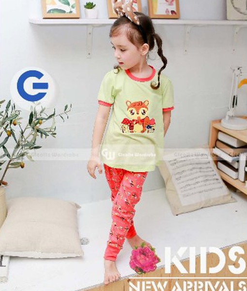 Squirell Green Pajama