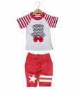 Hat Tie Stripe Red Shirt + Pant