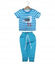 Pelican Blue Tee + Blue Pant