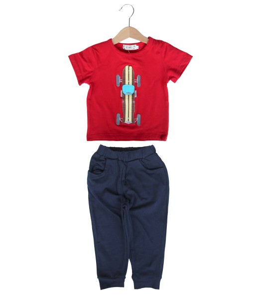 Race Car Red Tee + Dark Pant 1