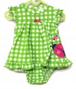 Green Lady Bug Dress Romper