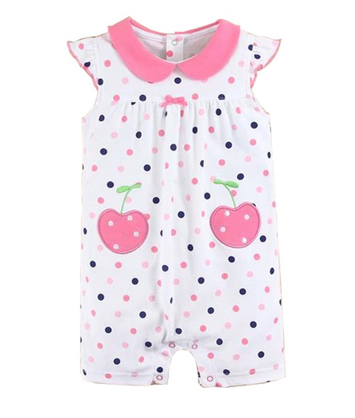 Cherry Pink Romper 1