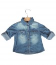 Washed Spot Pocket Denim Shirt