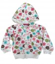 Toddler Hoodie Jacket - White Flower