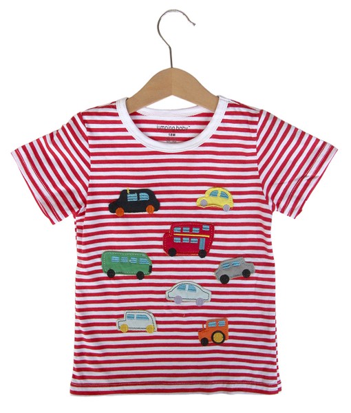 Car Red Stripes Tee 1