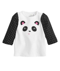 Panda Face White Tee