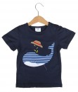 Whale Hat Blue Tee