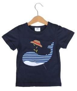 Whale Hat Blue Tee