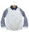 Stripe Sleeves Shirt - Off-White