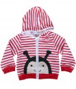 Toddler Hoodie Jacket - Red Stripes
