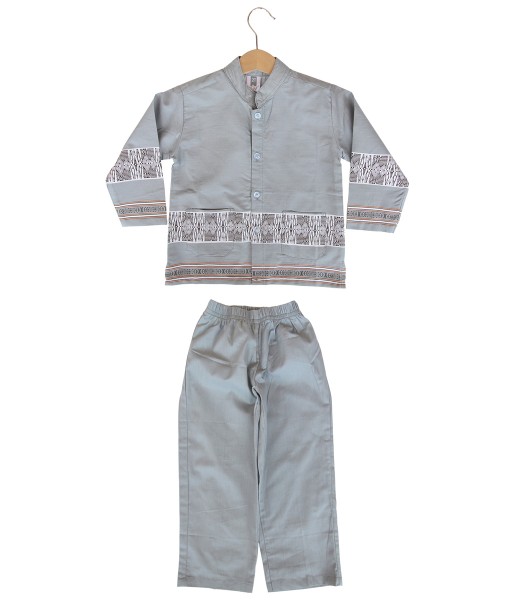 Kids Koko Top + Pant - Grey 1