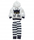 Batman Hoodie Top + Stripe Pant