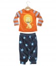 Lion Stripe Orange Tee + Star Midi Pant