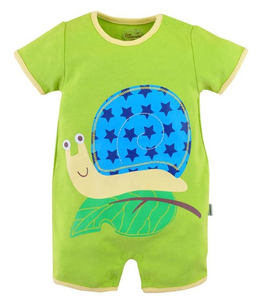 Snail Green Romper 1