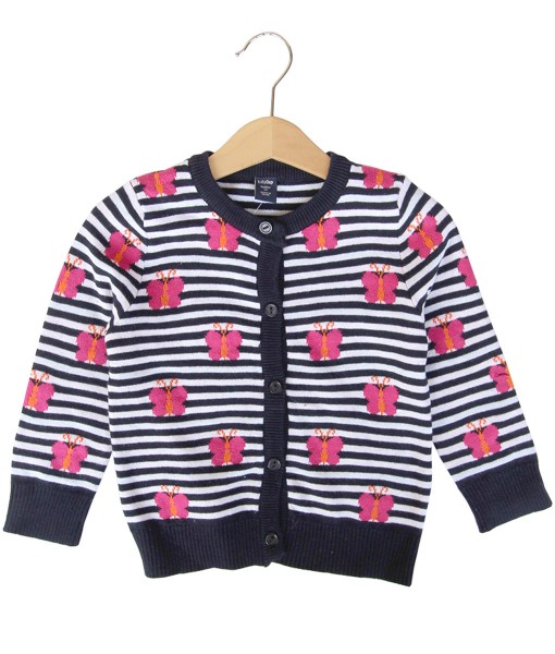 Butterfly Stripes Cardigan 1