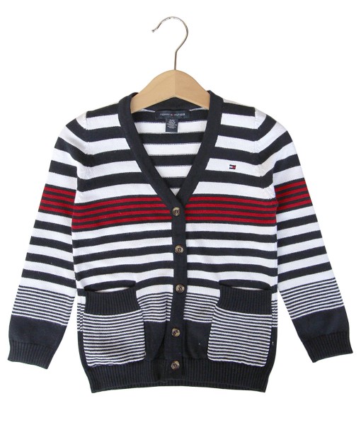 Stripes Variation Black Cardigan 1