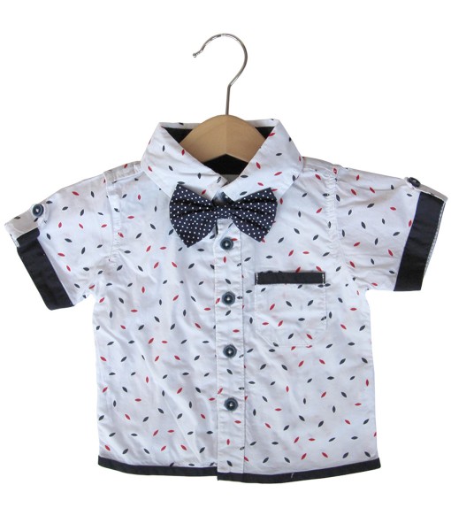 Rolled Sleeves White Shirt 1