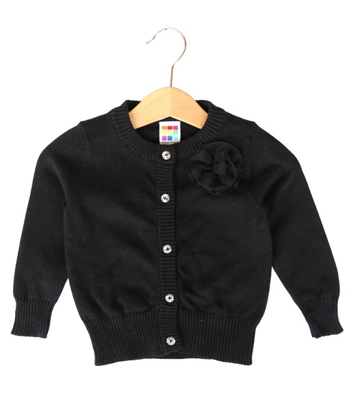 Girl Black Cardigan 1