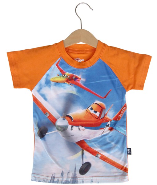 Plane Raglan Orange Tee 1