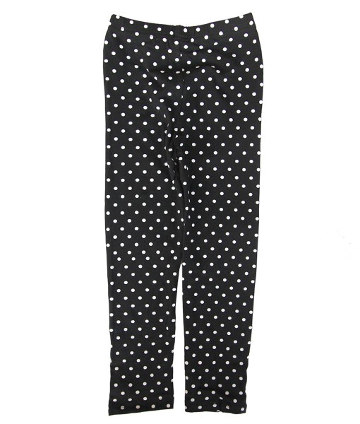 Colored Polkadot Legging - Black 1