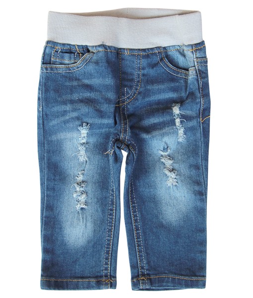 Grey Waist Baby Ripped Jeans 1