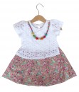 Necklace Combination Dress - Pink Flower