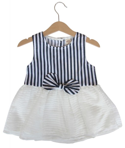 Stripes Bow Dress 1