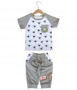 Triangle Raglan Tee + Pant - Grey